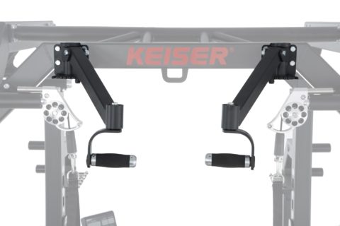 [Keiser__310820B] Pull-Up Handle Set-Blk   