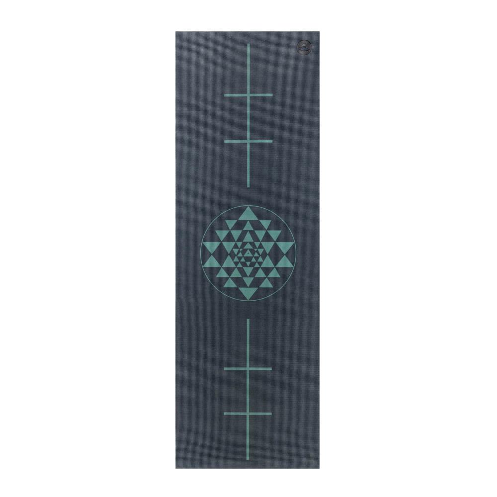 [Bodynova__896MBY] Leela Yoga Mat – Yantra Alignment (Yantra polnočno modra)